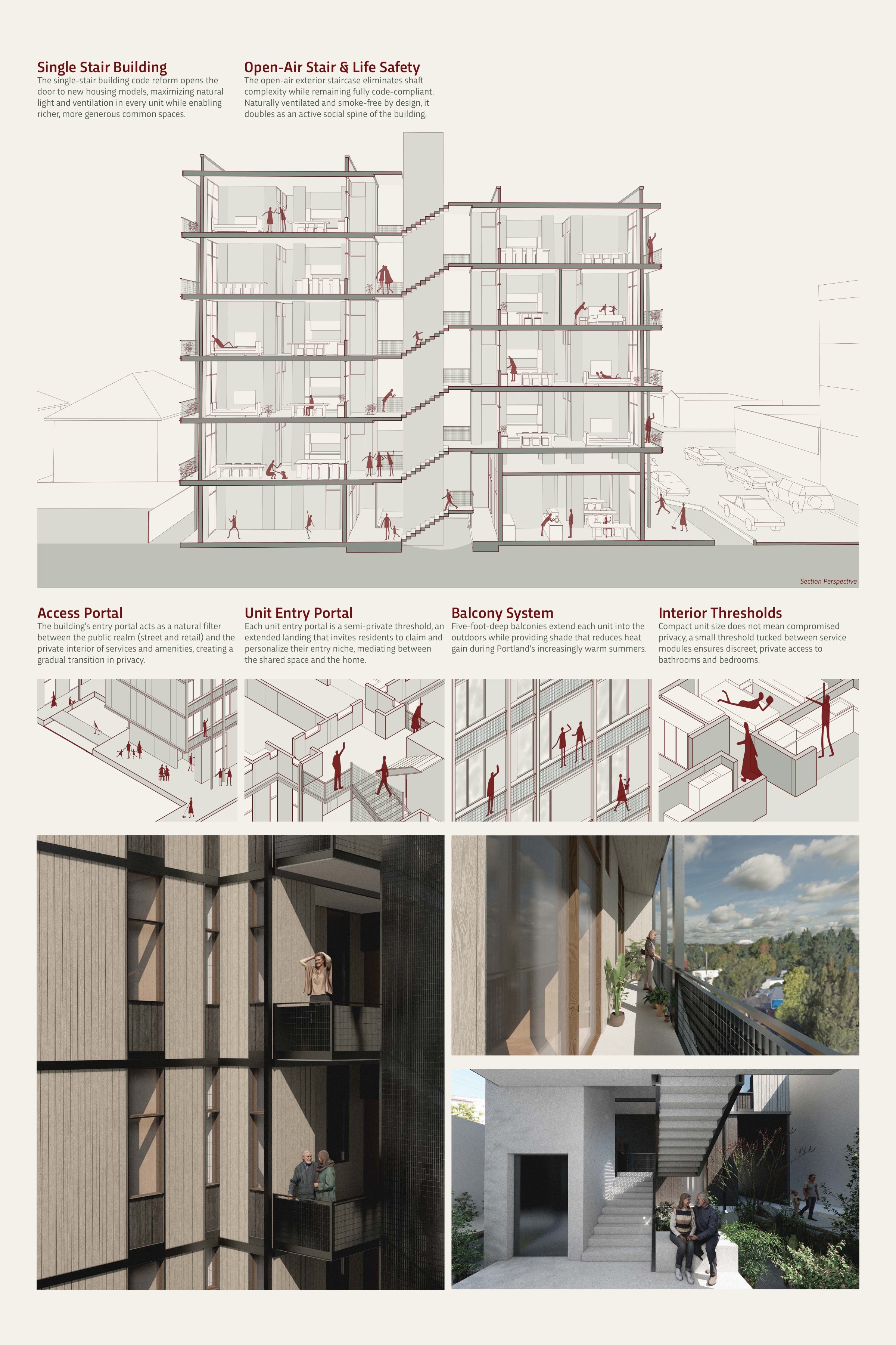 KRAM Board 2 — floor plans, unit types, and CLT structural system